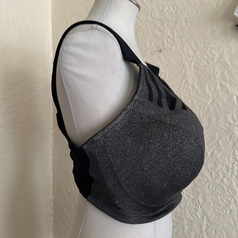 Livi Active Lane Bryant Plus Size Sports Bra Black Gray 40H Max Support Wicking - Picture 7 of 10